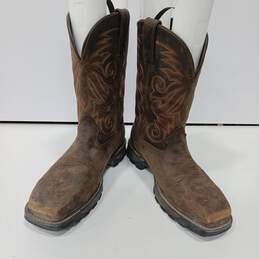 Durango Men's Western Style Leather Slip-on Boots Size 8M