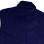 Womens Blue Regular Fit Sleeveless Mock Neck Pockets Full-Zip Vest Size 1X image number 4