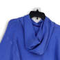 NWT Womens Blue Long Sleeve Regular Fit Cropped Pullover Hoodie Size Small image number 4