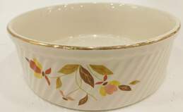 Vintage Hall's Mary Dunbar Autumn Leaf French Souffle 7.5in Ramekin Baker Pan