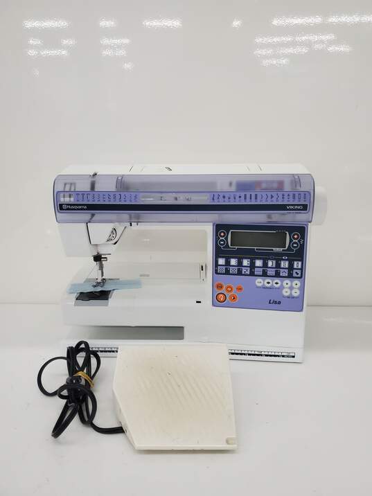 Husqvarna Viking Lisa Sewing Machine Untested image number 1
