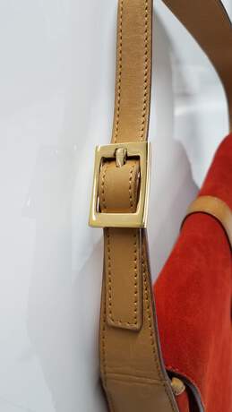 Authenticated Vintage Gucci Jackie Orange Suede Leather Shoulder Bag alternative image