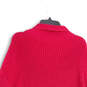 Womens Pink Knitted Long Sleeve Crew Neck Pullover Sweater Size L/XL image number 4