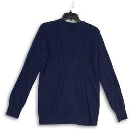 NWT Banana Republic Womens Navy Blue Button Front Cardigan Sweater Size M alternative image