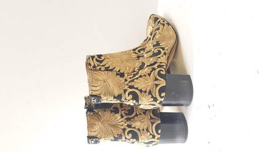 Buy the Tory Burch Carlotta Gold Boots Size 8 | GoodwillFinds