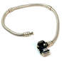 Designer Pandora 925 ALE Sterling Silver Barrel Clasp Snake Chain Bracelet image number 4