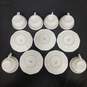Bundle of 5 MCP Czechoslovakian Made China White Ceramic Saucers w/6 Matching Tea Cups image number 3