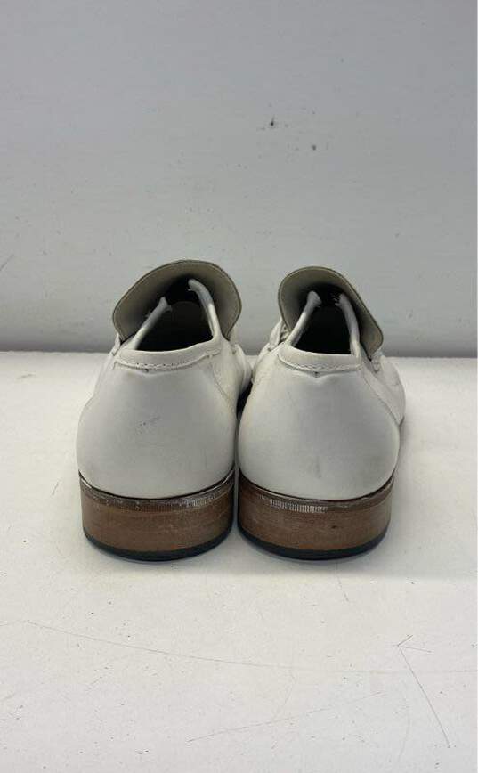 Valentino White Loafer Casual Shoe Men 11 image number 4