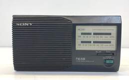 Vintage Sony FM/AM 2 Band Portable Radio Model ICF-24 2 Way Power AC/DC