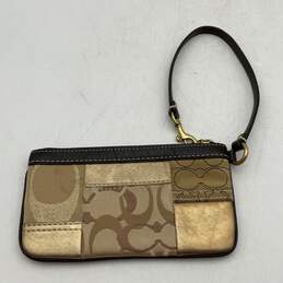 Coach Womens Multicolor Patchwork Zipper Pocket Coin Purse Wristlet Wallet alternative image