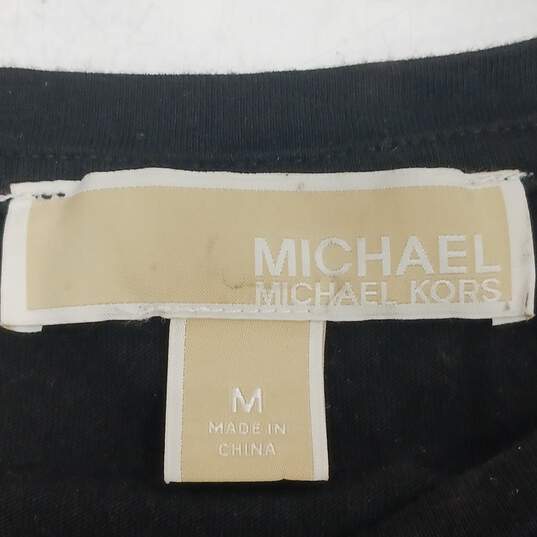 Women's Black  Michael Kors Long Sleeve Shirt Size M image number 3