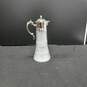 Vintage Crystal Wine Carafe w/Silver Plated Pitcher Spout image number 1