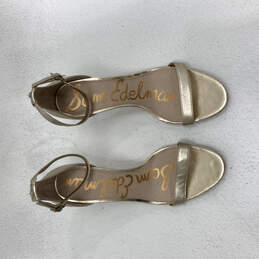 Womens Patti Gold Open Toe Buckle Stiletto Heel Ankle Strap Sandals Size 9M alternative image