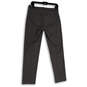 Womens Gray Black Geometric Flat Front Straight Leg Ankle Pants Size 2 image number 2