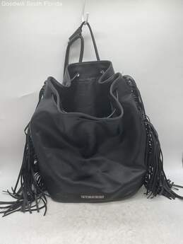 Victoria Secret Black Bucket Style Handbag