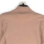 Womens Pink Knitted Long Sleeve Turtle Neck Pullover Sweater Size Large image number 2