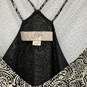 Loft Womens Beige Black Paisley V-Neck Spaghetti Strap Maxi Dress Size 14 image number 3
