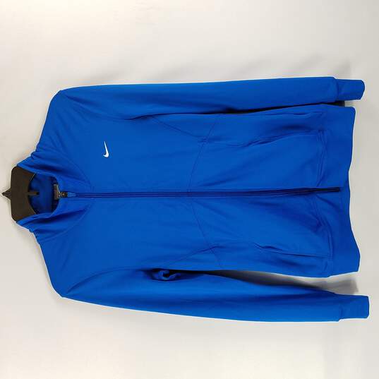 Nike Women Blue Activewear Zip Up S image number 1