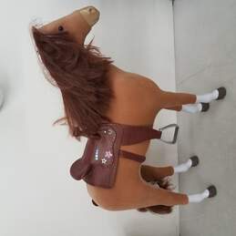 American Girl 18" Brown Chestnut Horse With Saddle