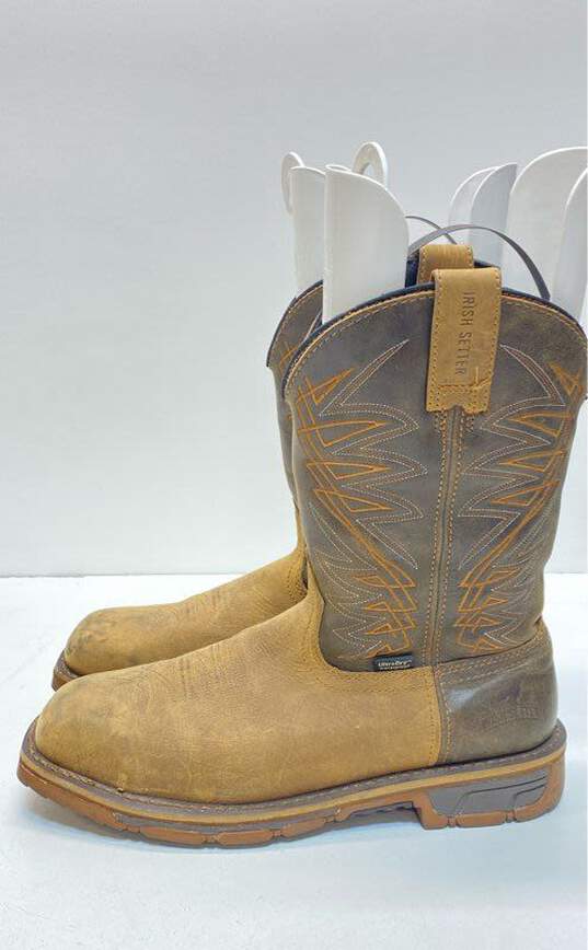 Buy the Irish Setter Tan Western Boot Men 10 | GoodwillFinds