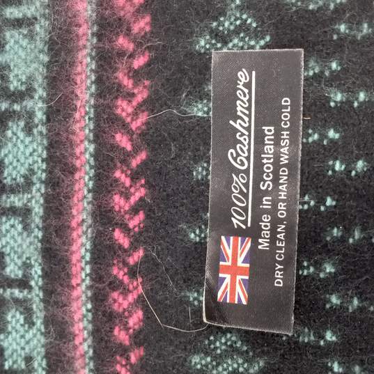 Cashmere Ping & Green Scarf image number 3