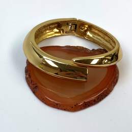 Designer Vince Camuto Gold-Tone Hinged Fashionable Wrap Bracelet