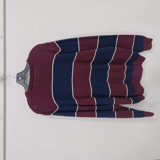 Men's Rich Ruby Cotton Sweater Size L NWT image number 2