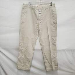 NWT J. Crew MN's Classic Fit Straight Slim Fit Cream Color Jeans Size 36 x 30