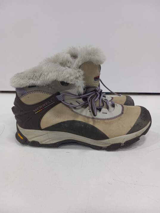 Merrell Women's Thermo Arc 6 White/Gray/Purple/Beige/Brown Shoes Size 9 image number 1