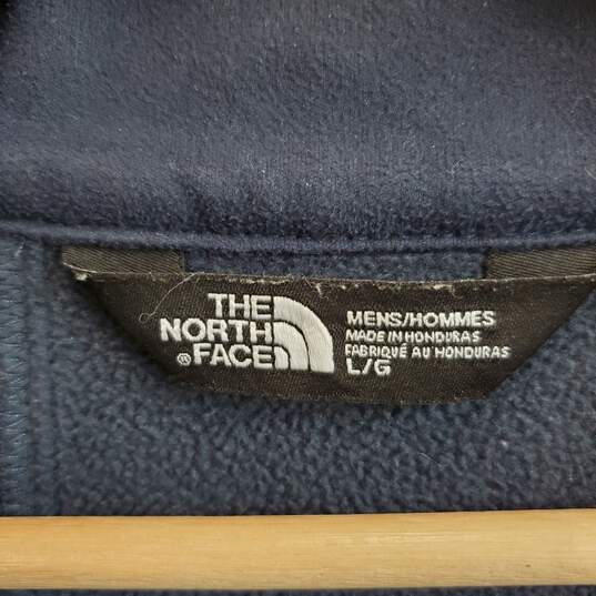 The North Face Blue Two Toned Full Zip Jacket MN Size L image number 3