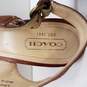 Coach Evelyn Leather Slingback Heeled Sandals Women's Size 10.5B image number 8