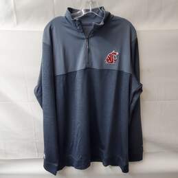 Champion Gray 1/4 Zip Up Cougars Athletic Sweatshirt Size L