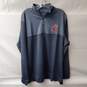 Champion Gray 1/4 Zip Up Cougars Athletic Sweatshirt Size L image number 1