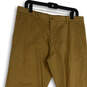 NWT Mens Brown Flat Front Slash Pocket Straight Leg Chino Pants Size 50 image number 3