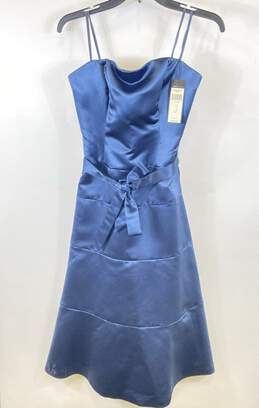 BCBG Maxazria Women Blue Cocktail Dress Sz 4