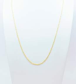 14K Gold Twisted Fancy Chain Necklace 3.1g