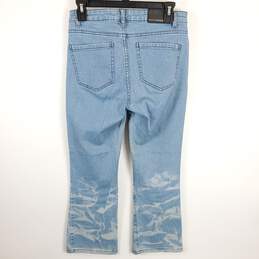 Donna Karan Women Blue Printed Jeans Sz 25 alternative image