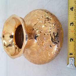 Vintage Bel-Terr China 22kt Gold Vase alternative image