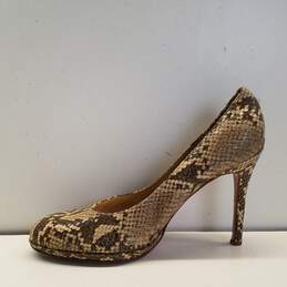 COACH Chelsey Snakeskin Embossed Leather Pump Heels Shoes Size 9B alternative image