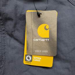 Carhartt Mens Force Tappen Cargo Pants Brown Relaxed Fit Cotton 34 x 32 Gray alternative image