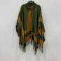 NWT By Anthropologie Womens Multicolor Knitted Shawl Cape Sweater One Size image number 1