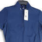 NWT Womens Blue Short Sleeve 1/4 Zip Pullover Golf Mini Dress Size Medium image number 3