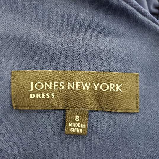 Jones New York Women Blue Sequin Dress Sz 8 NWT image number 5