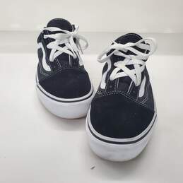 Vans Old Skool Black Suede Platform Sneakers Unisex Size 7.5 M | 9 W alternative image