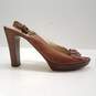 Coach Evelyn Leather Slingback Heeled Sandals Women's Size 10.5B image number 1