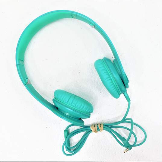 Beats by Dr. Dre Teal Green Solo Over Ear Wired Headphones w/ Case image number 2