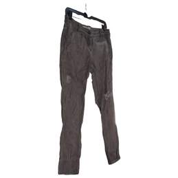 Womens Gray Tapered Leg Flat Front Pockets Distressed Jogger Pants Size 0 alternative image