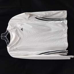 Adidas White Long Sleeve Shirt (Can't Tell What Size Or Gender)