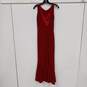 Jessica McClintock Red Glittering Evening Dress Size 10 image number 3