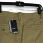 NWT Mens Khaki Flat Stay Cool Standard Fit Pockets Golf Chino Shorts Sz 30 image number 4